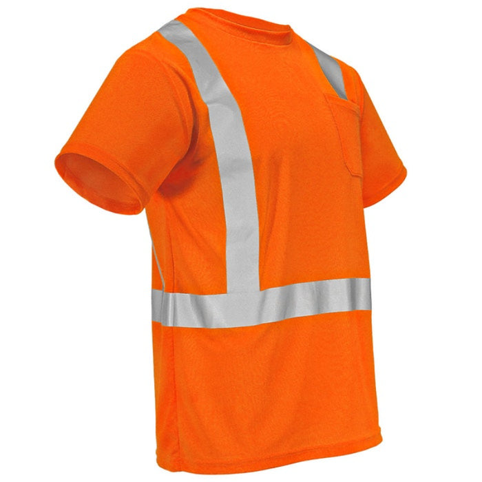 DOME75® DYNAMIC SERIES Hi-Vis ANSI Class 2 Viz-Dri Safety T-Shirt - DSS1421