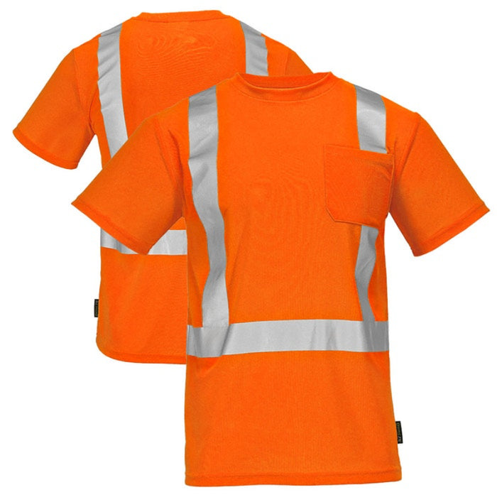 DOME75® DYNAMIC SERIES Hi-Vis ANSI Class 2 Viz-Dri Safety T-Shirt - DSS1421