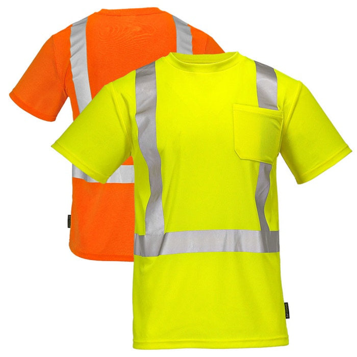 DOME75® DYNAMIC SERIES Hi-Vis ANSI Class 2 Viz-Dri Safety T-Shirt - DSS1421