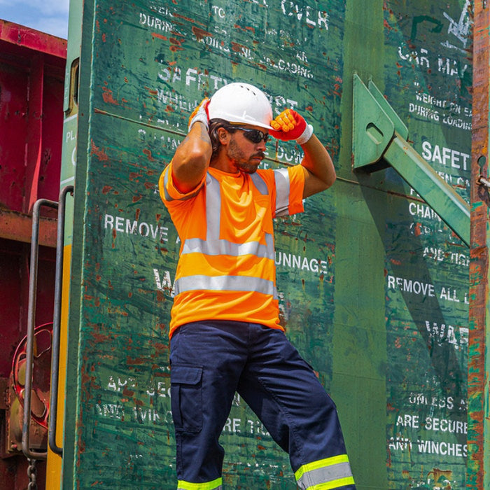 DOME75® DYNAMIC SERIES Hi-Vis ANSI Class 3 Viz-Dri Short Sleeve Safety T-Shirt - DSS1431