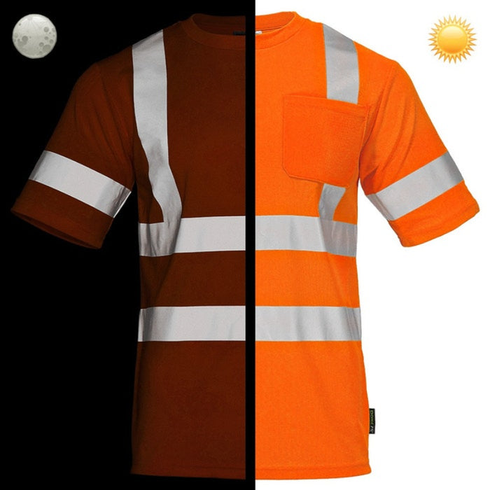 DOME75® DYNAMIC SERIES Hi-Vis ANSI Class 3 Viz-Dri Short Sleeve Safety T-Shirt - DSS1431