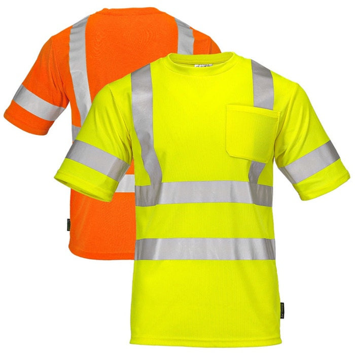 DOME75® DYNAMIC SERIES Hi-Vis ANSI Class 3 Viz-Dri Short Sleeve Safety T-Shirt - DSS1431