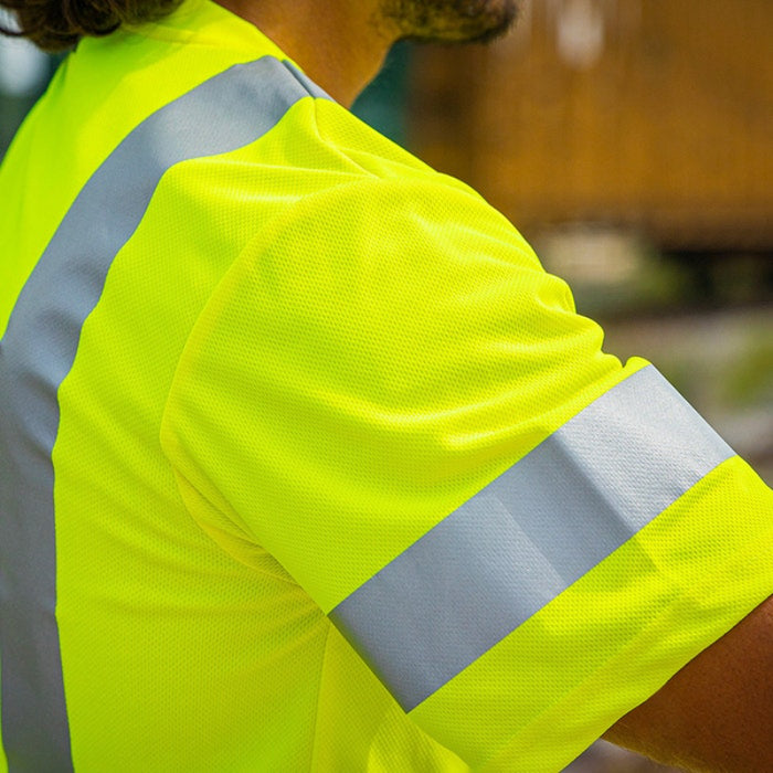 DOME75® DYNAMIC SERIES Hi-Vis ANSI Class 3 Viz-Dri Short Sleeve Safety T-Shirt - DSS1431