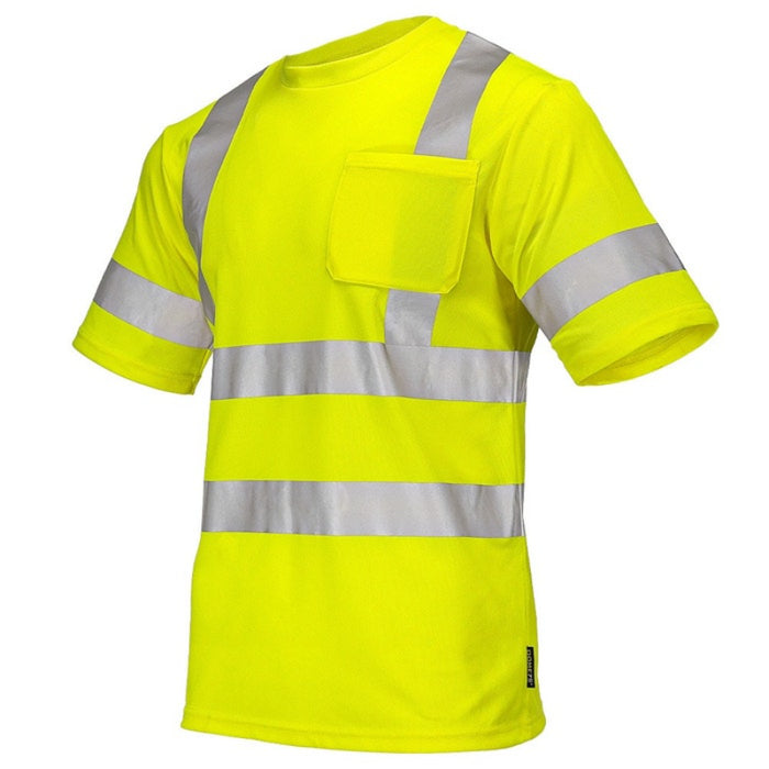 DOME75® DYNAMIC SERIES Hi-Vis ANSI Class 3 Viz-Dri Short Sleeve Safety T-Shirt - DSS1431
