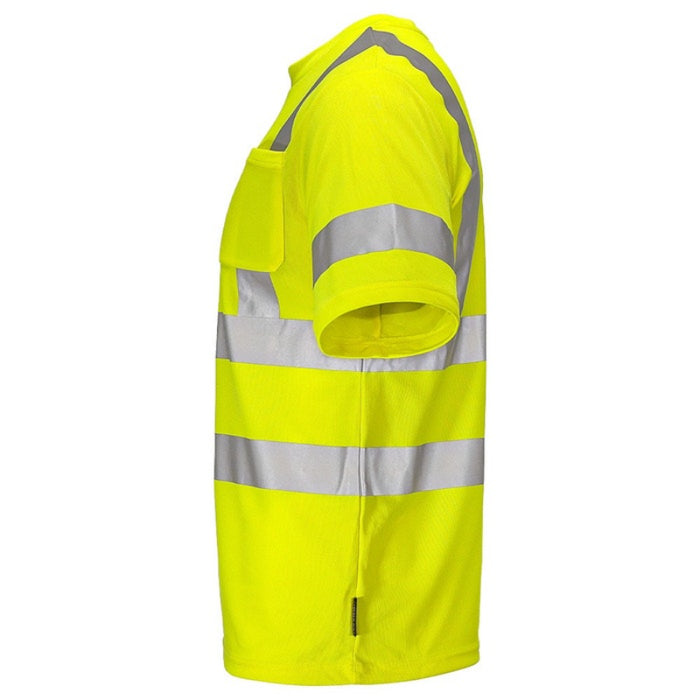 DOME75® DYNAMIC SERIES Hi-Vis ANSI Class 3 Viz-Dri Short Sleeve Safety T-Shirt - DSS1431