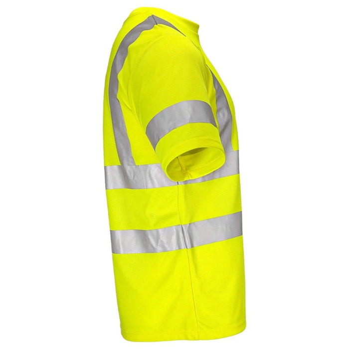 DOME75® DYNAMIC SERIES Hi-Vis ANSI Class 3 Viz-Dri Short Sleeve Safety T-Shirt - DSS1431