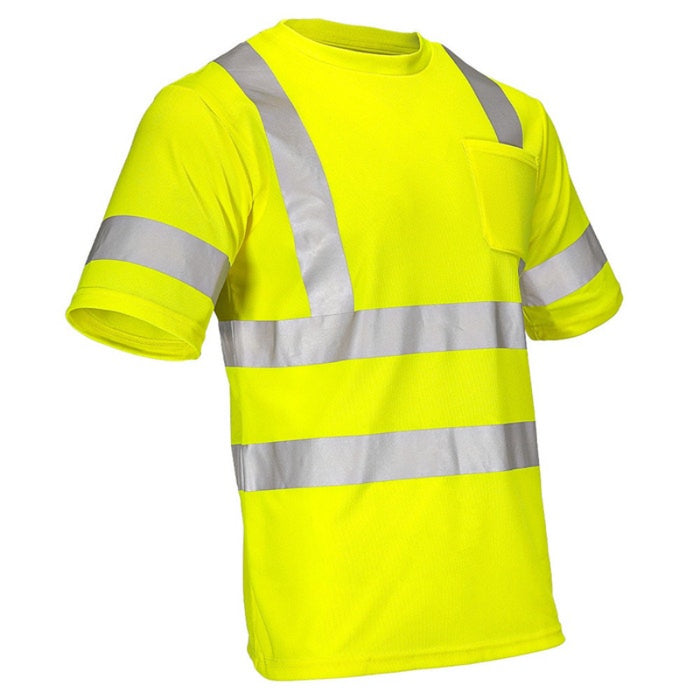 DOME75® DYNAMIC SERIES Hi-Vis ANSI Class 3 Viz-Dri Short Sleeve Safety T-Shirt - DSS1431