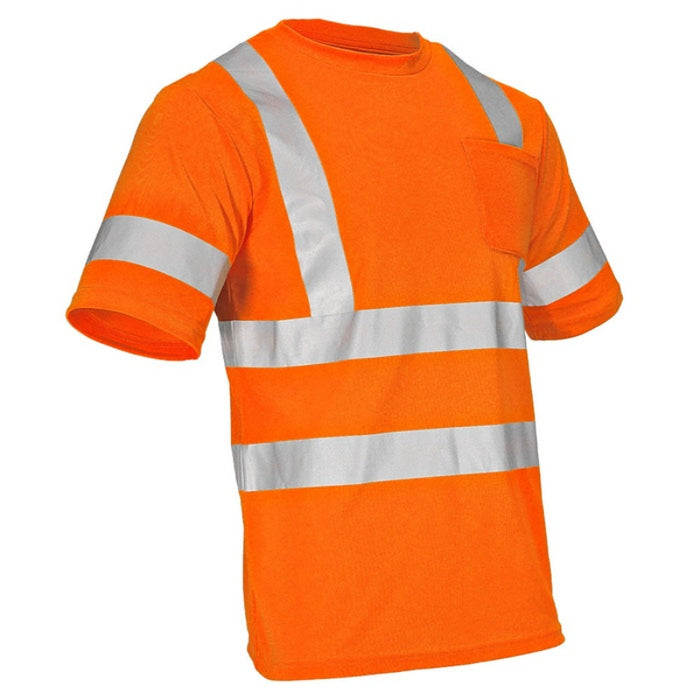 DOME75® DYNAMIC SERIES Hi-Vis ANSI Class 3 Viz-Dri Short Sleeve Safety T-Shirt - DSS1431