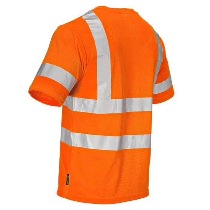DOME75® DYNAMIC SERIES Hi-Vis ANSI Class 3 Viz-Dri Short Sleeve Safety T-Shirt - DSS1431