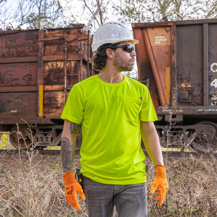 DOME75® DYNAMIC SERIES High Visibility Viz-Tuff Moisture Wicking Safety T-Shirt - DSS2601