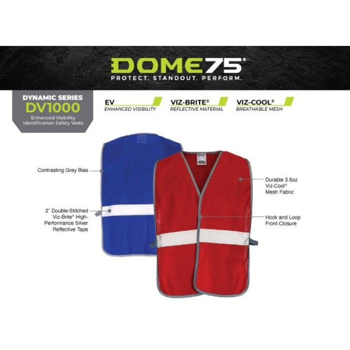 DOME75® DYNAMIC SERIES Enhanced Visibility Identification Safety Vests - DV1041/DV1081