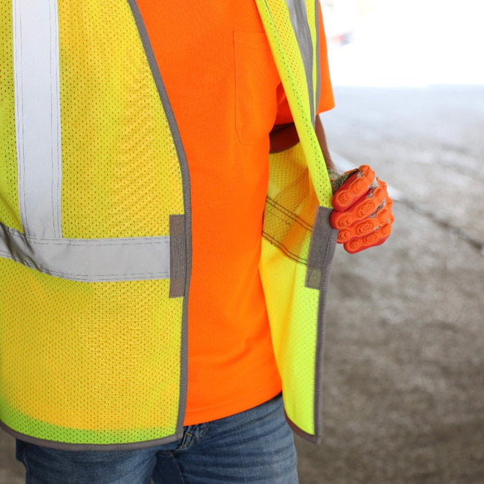 DOME75® DYNAMIC SERIES ANSI Class 2 Hi-Vis Viz-Cool Economy Safety Vest - DV1121