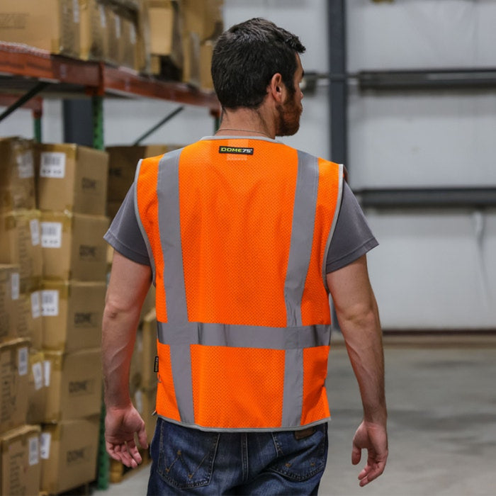 DOME75® DYNAMIC SERIES Hi-Vis ANSI Class 2 Viz-Cool Mesh Safety Vest - DV1221
