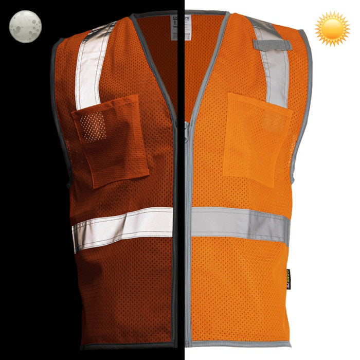 DOME75® DYNAMIC SERIES Hi-Vis ANSI Class 2 Viz-Cool Mesh Safety Vest - DV1221