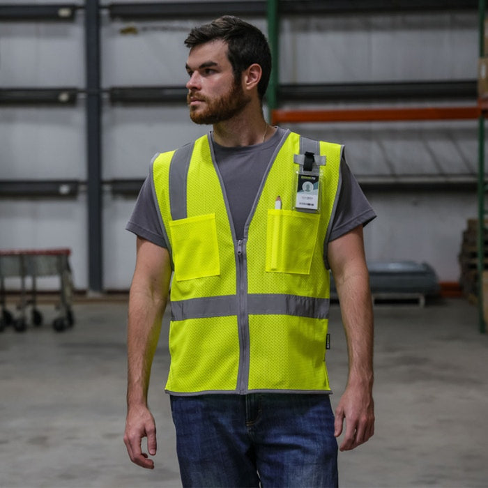 DOME75® DYNAMIC SERIES Hi-Vis ANSI Class 2 Viz-Cool Mesh Safety Vest - DV1221