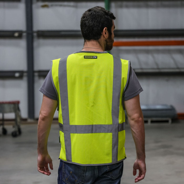 DOME75® DYNAMIC SERIES Hi-Vis ANSI Class 2 Viz-Cool Mesh Safety Vest - DV1221