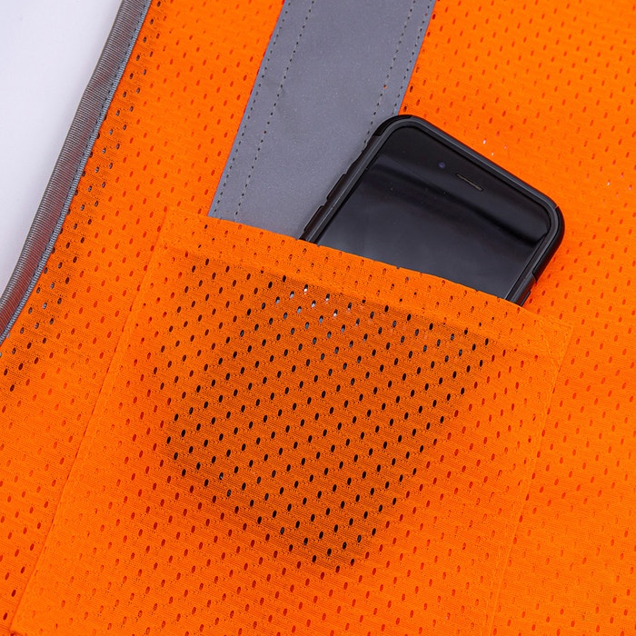 DOME75® DYNAMIC SERIES Hi-Vis ANSI Class 2 Black Bottom Viz-Cool Safety Vest - DV1222