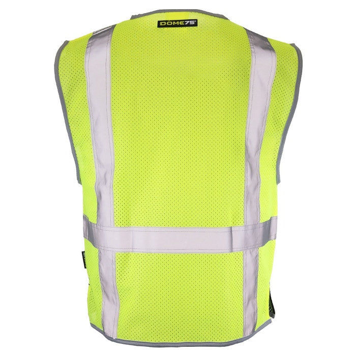 DOME75® DYNAMIC SERIES Hi-Vis ANSI Class 2 Black Bottom Viz-Cool Safety Vest - DV1222