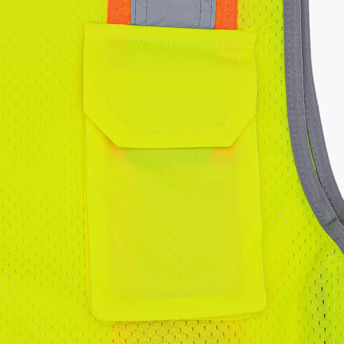 DOME75® DYNAMIC SERIES ANSI Class 2 Hi-Vis 5-Point Breakaway Mesh Safety Vest - DV2123BA