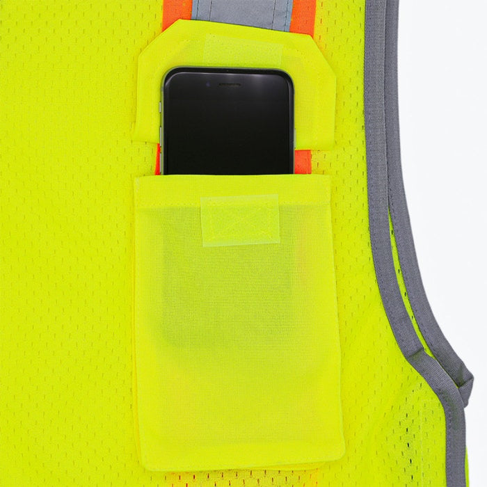 DOME75® DYNAMIC SERIES ANSI Class 2 Hi-Vis 5-Point Breakaway Mesh Safety Vest - DV2123BA
