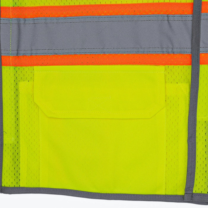 DOME75® DYNAMIC SERIES ANSI Class 2 Hi-Vis 5-Point Breakaway Mesh Safety Vest - DV2123BA