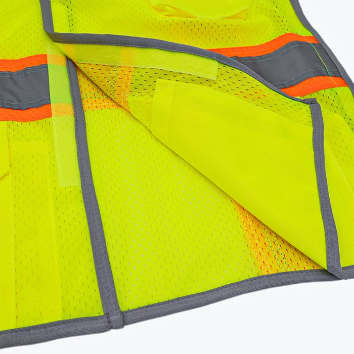 DOME75® DYNAMIC SERIES ANSI Class 2 Hi-Vis 5-Point Breakaway Mesh Safety Vest - DV2123BA