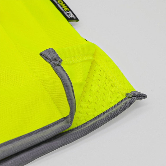 DOME75® DYNAMIC SERIES ANSI Class 2 Solid Front/Mesh Back Hi-Vis Contrast Safety Vest - DV2123S