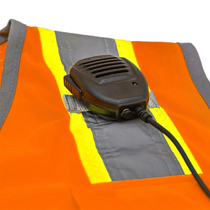 DOME75® DYNAMIC SERIES ANSI Class 2 Solid Front/Mesh Back Hi-Vis Contrast Safety Vest - DV2123S