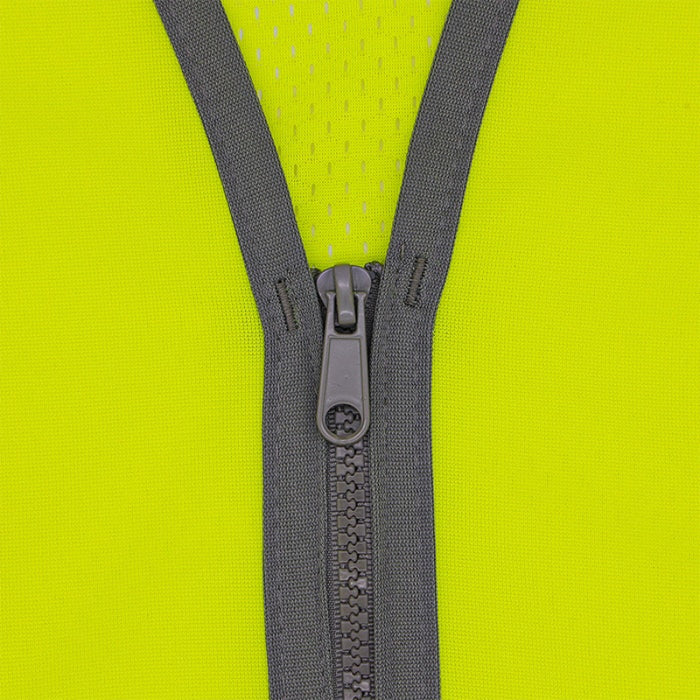 DOME75® DYNAMIC SERIES ANSI Class 2 Solid Front/Mesh Back Hi-Vis Contrast Safety Vest - DV2123S