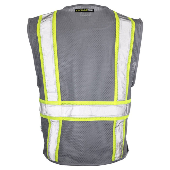 DOME75® DYNAMIC SERIES Enhanced Visibility Identification Hi-Vis Contrast Mesh Safety Vest - DV2183