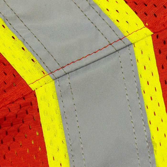 DOME75® DYNAMIC SERIES Enhanced Visibility Identification Hi-Vis Contrast Mesh Safety Vest - DV2183