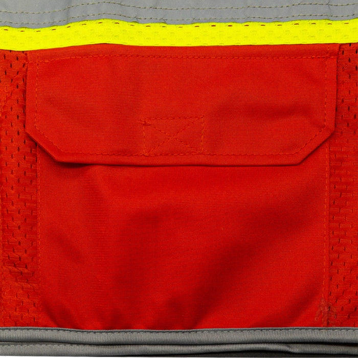 DOME75® DYNAMIC SERIES Enhanced Visibility Identification Hi-Vis Contrast Mesh Safety Vest - DV2183