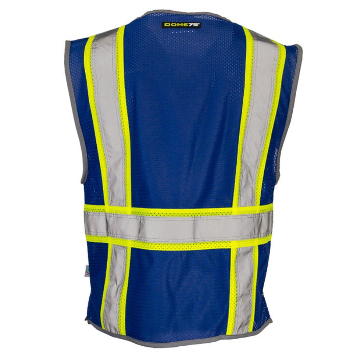 DOME75® DYNAMIC SERIES Enhanced Visibility Identification Hi-Vis Contrast Mesh Safety Vest - DV2183