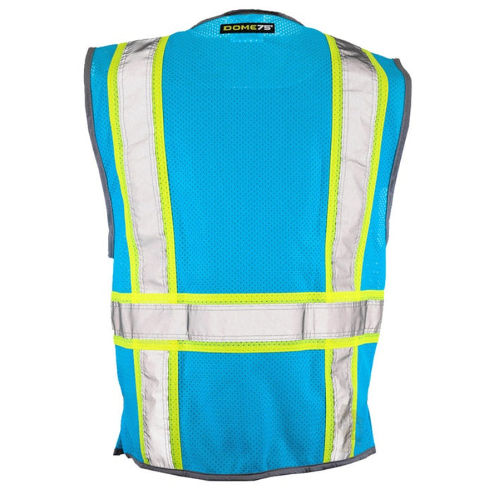 DOME75® DYNAMIC SERIES Enhanced Visibility Identification Hi-Vis Contrast Mesh Safety Vest - DV2183