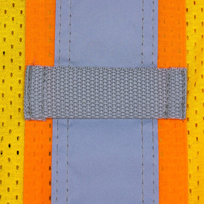 DOME75® DYNAMIC SERIES Enhanced Visibility Identification Hi-Vis Contrast Mesh Safety Vest - DV2183