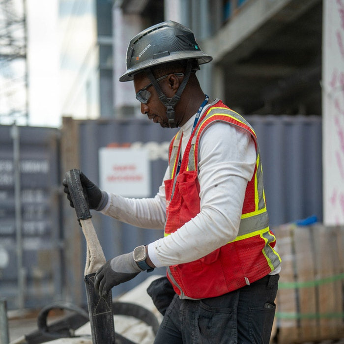 DOME75® DYNAMIC SERIES Enhanced Visibility Identification Hi-Vis Contrast Mesh Safety Vest - DV2183