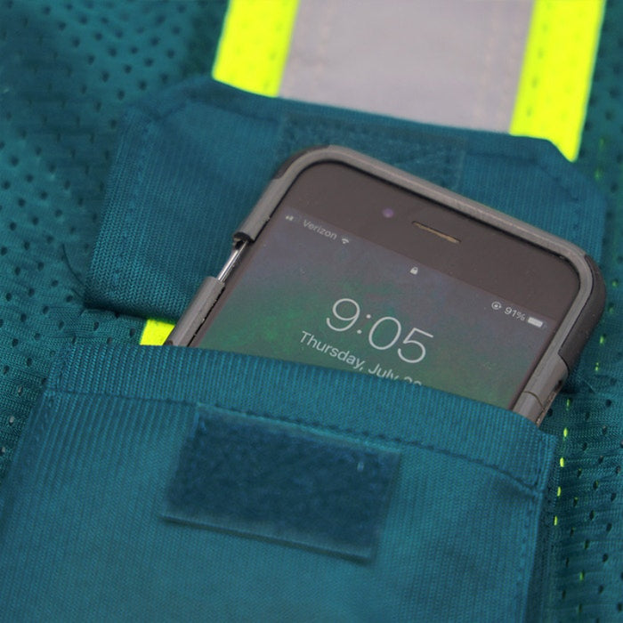 DOME75® DYNAMIC SERIES Enhanced Visibility Identification Hi-Vis Contrast Mesh Safety Vest - DV2183