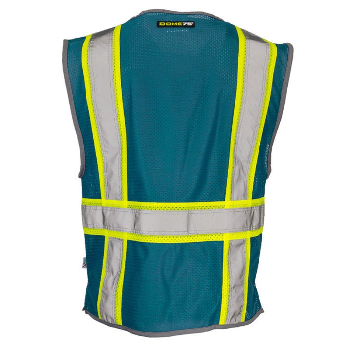 DOME75® DYNAMIC SERIES Enhanced Visibility Identification Hi-Vis Contrast Mesh Safety Vest - DV2183