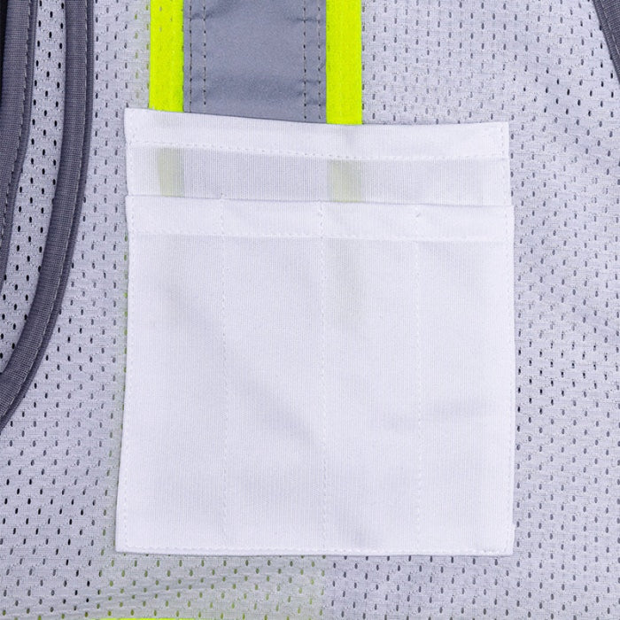 DOME75® DYNAMIC SERIES Enhanced Visibility Identification Hi-Vis Contrast Mesh Safety Vest - DV2183