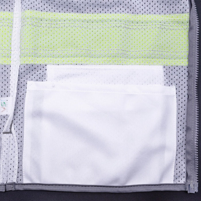 DOME75® DYNAMIC SERIES Enhanced Visibility Identification Hi-Vis Contrast Mesh Safety Vest - DV2183