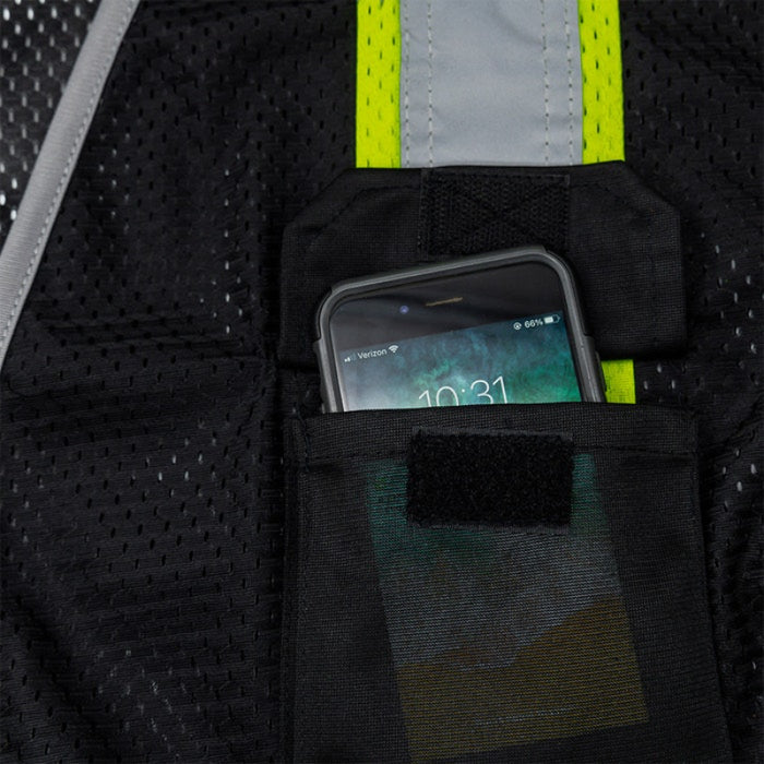 DOME75® DYNAMIC SERIES Enhanced Visibility Identification Hi-Vis Contrast Mesh Safety Vest - DV2183
