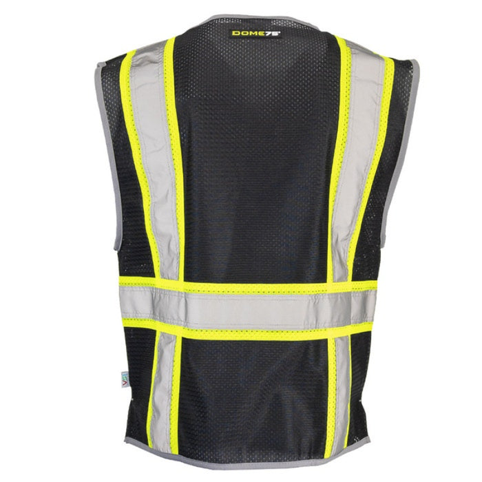 DOME75® DYNAMIC SERIES Enhanced Visibility Identification Hi-Vis Contrast Mesh Safety Vest - DV2183