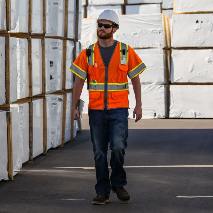 DOME75® DYNAMIC SERIES ANSI Class 3 Hi-Vis Contrast Viz-Cool Safety Vest - DV2533