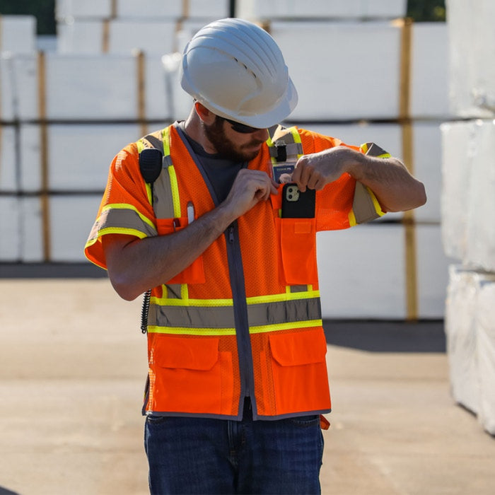 DOME75® DYNAMIC SERIES ANSI Class 3 Hi-Vis Contrast Viz-Cool Safety Vest - DV2533