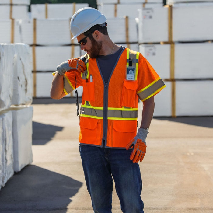 DOME75® DYNAMIC SERIES ANSI Class 3 Hi-Vis Contrast Viz-Cool Safety Vest - DV2533