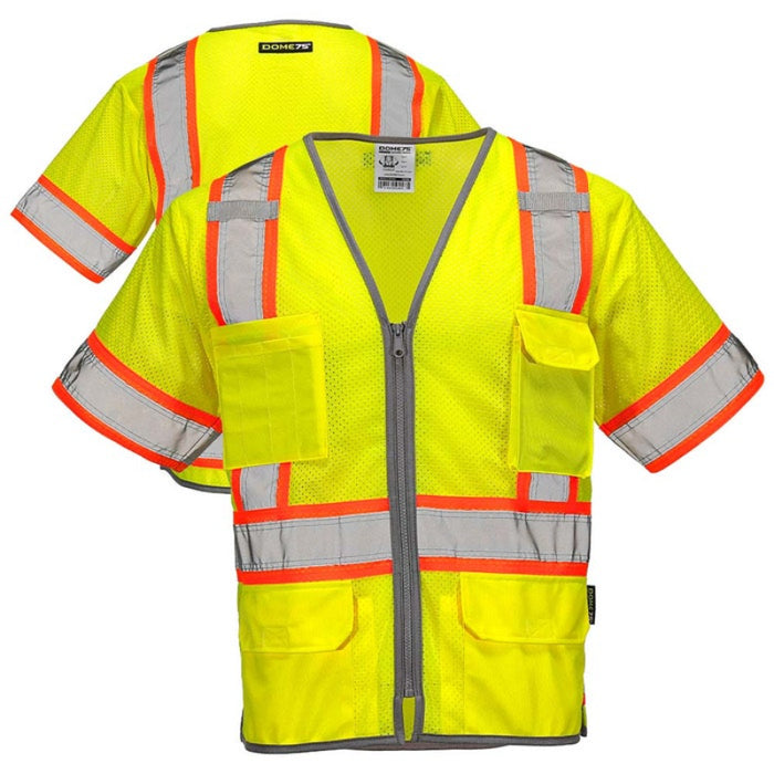 DOME75® DYNAMIC SERIES ANSI Class 3 Hi-Vis Contrast Viz-Cool Safety Vest - DV2533