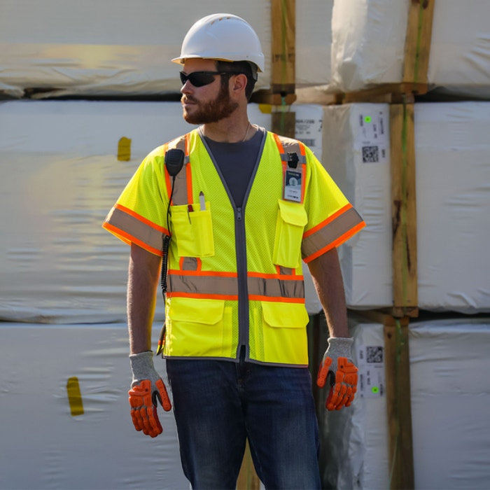 DOME75® DYNAMIC SERIES ANSI Class 3 Hi-Vis Contrast Viz-Cool Safety Vest - DV2533