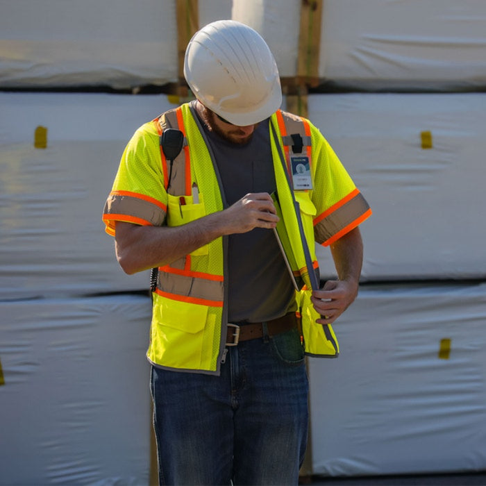 DOME75® DYNAMIC SERIES ANSI Class 3 Hi-Vis Contrast Viz-Cool Safety Vest - DV2533