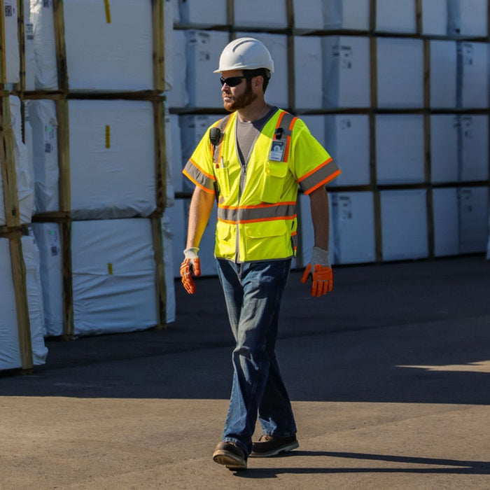 DOME75® DYNAMIC SERIES ANSI Class 3 Hi-Vis Contrast Viz-Cool Safety Vest - DV2533