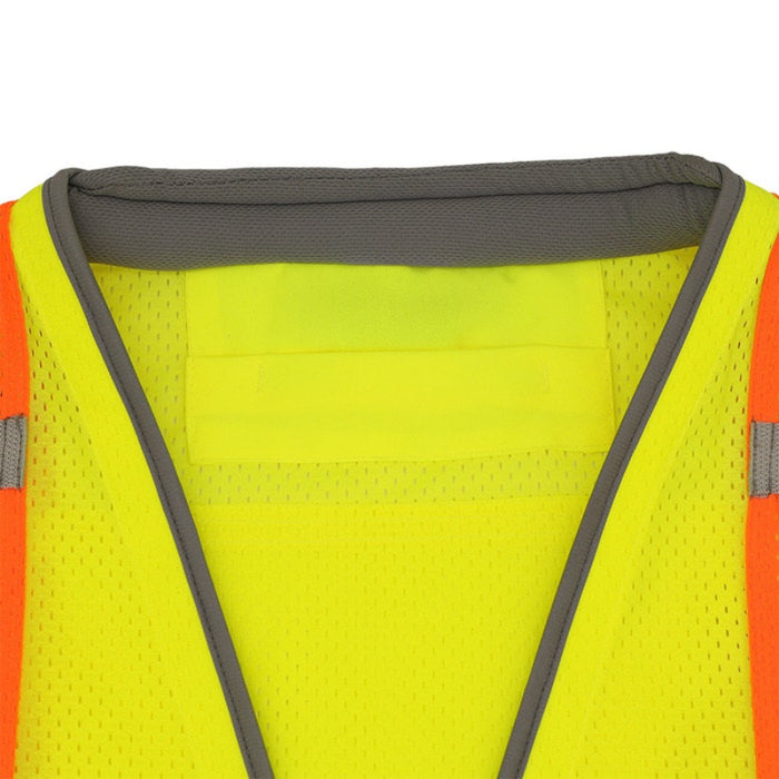 DOME75® DYNAMIC Series ANSI Class 2 Heavy Duty Economy Contrast Black Bottom Vest - DV3525